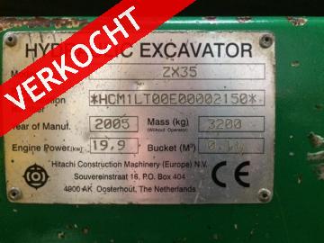 HITACHI ZX35 Minigraver
