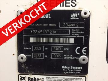 BOBCAT 334 minigraver