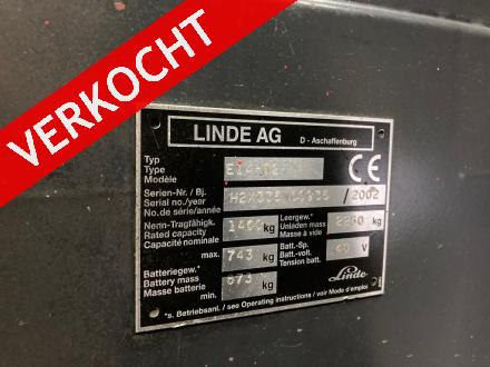 LINDE E14-02 Elektrische Heftruck