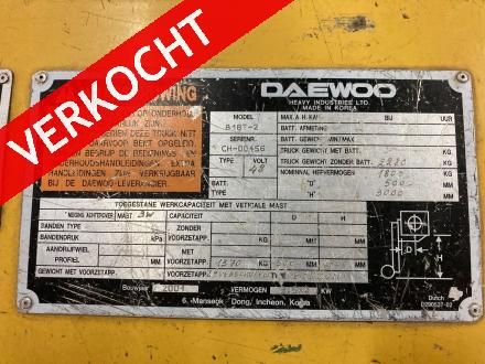 DAEWOO B18T-2 elektrische heftruck