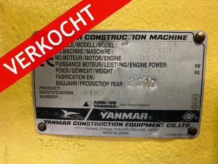 YANMAR SV08 minigraver