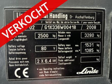 LINDE E25 Elektrische heftruck