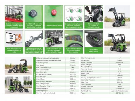 EVERUN ER08EH Elektrische minishovel