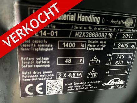 LINDE E14-01 Elektrische heftruck